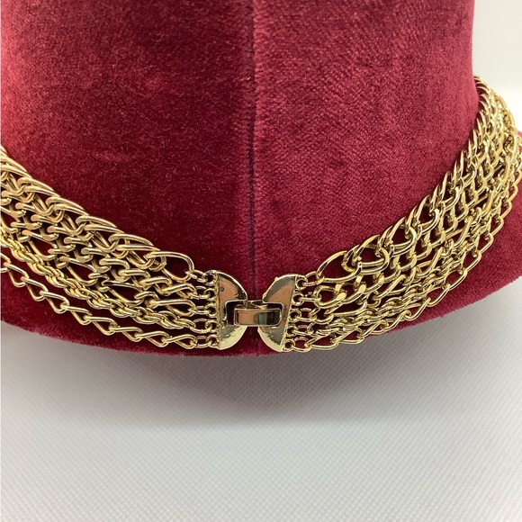 Heavy Five Strand Gold Tone Chain - Picture 3 of 3